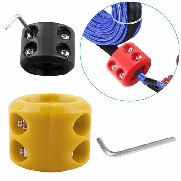 Rubber Winch Stopper Protects Towing Hook Winch Mount Stop Rope Line Cable Saver  |  Others Motorcycle Black/Blue/Yellow/Red