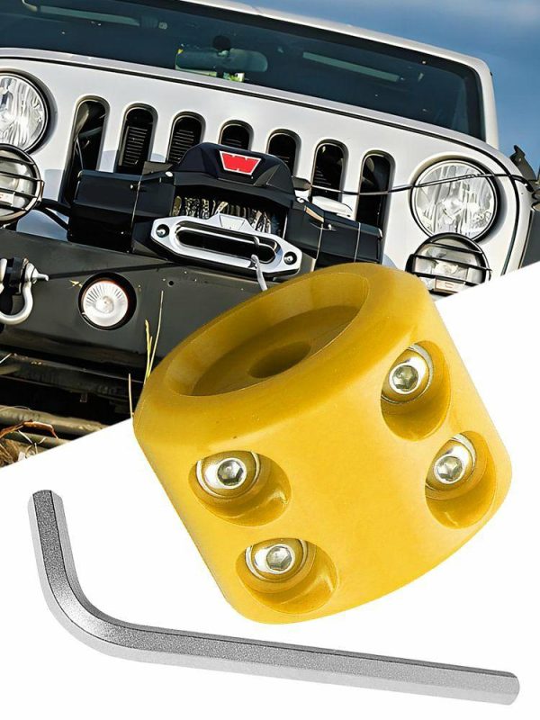 Rubber Winch Stopper Protects Towing Hook Winch Mount Stop Rope Line Cable Saver  |  Others Motorcycle Black/Blue/Yellow/Red