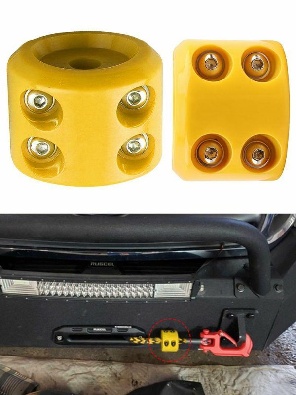 Rubber Winch Stopper Protects Towing Hook Winch Mount Stop Rope Line Cable Saver  |  Others Motorcycle Black/Blue/Yellow/Red