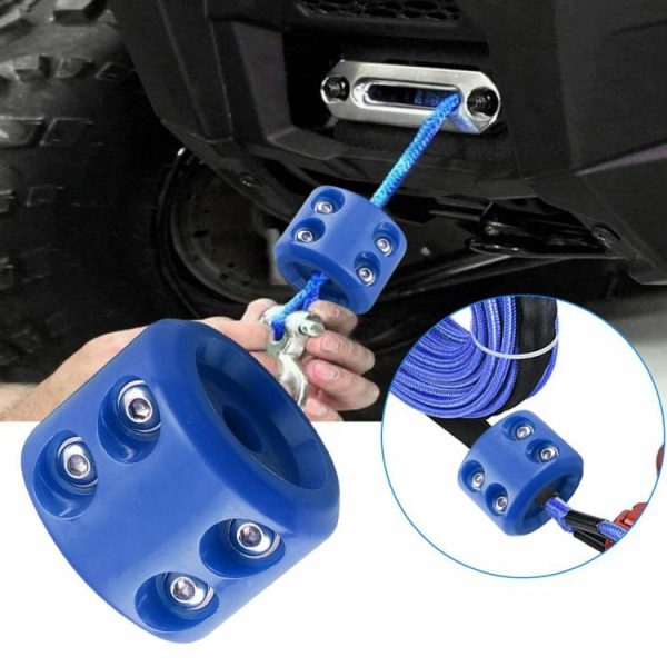 Rubber Winch Stopper Protects Towing Hook Winch Mount Stop Rope Line Cable Saver  |  Others Motorcycle Black/Blue/Yellow/Red