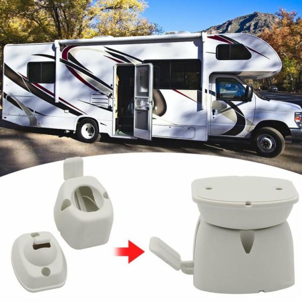 RV Baggage Door Catch Compartment Clips Nylon Door Stop Retaining Catch Holder  |  Others Motorcycle Black/White