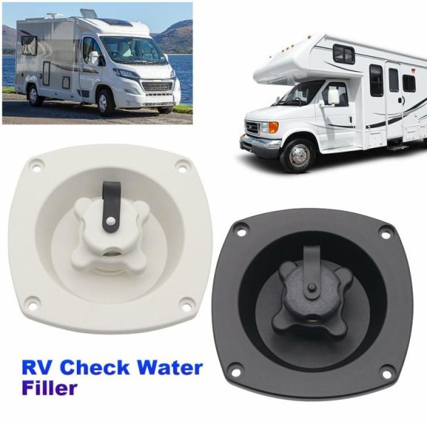 RV Mains Water Inlet with Pressure Regulator Built-in Check Valve for Caravan RV  |  Others Motorcycle Black/White