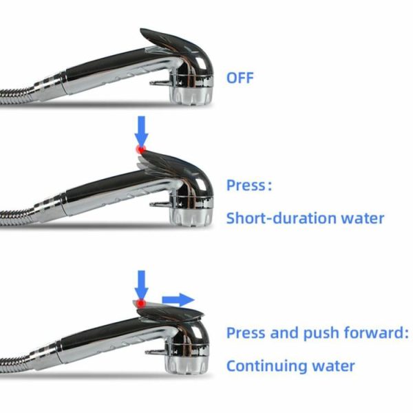 RV Shower with Lock Single Knob Boat Marine Camper Motorhome Caravan Accessories  |  Others Motorcycle Others