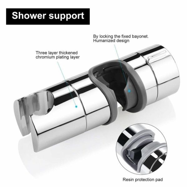 Universal 18-25mm Shower Slide Rail Bar Holder Adjustable Clamp Holder Bracket  |  Others Motorcycle Others