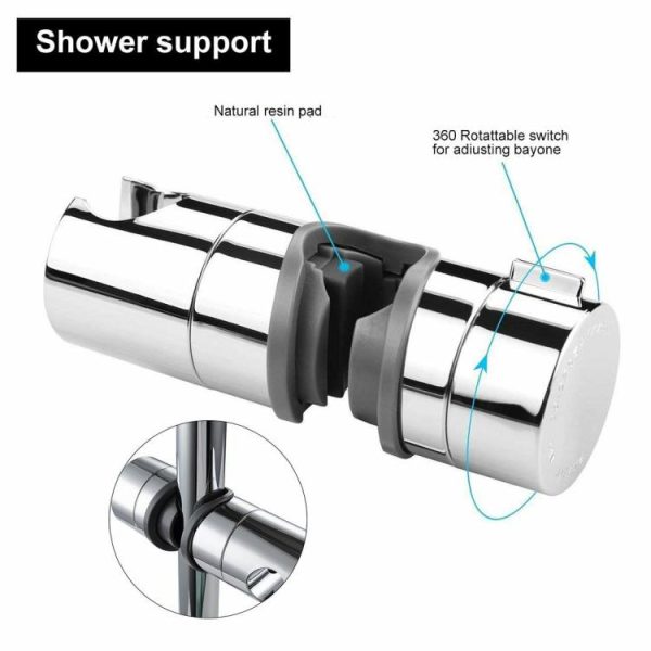 Universal 18-25mm Shower Slide Rail Bar Holder Adjustable Clamp Holder Bracket  |  Others Motorcycle Others