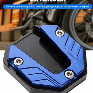 Universal Enlarged Base Aluminium Alloy Kickstand Pad for Motorbike Scooter Bike  |  Replacement Parts Motorcycle Black/Red/Yellow