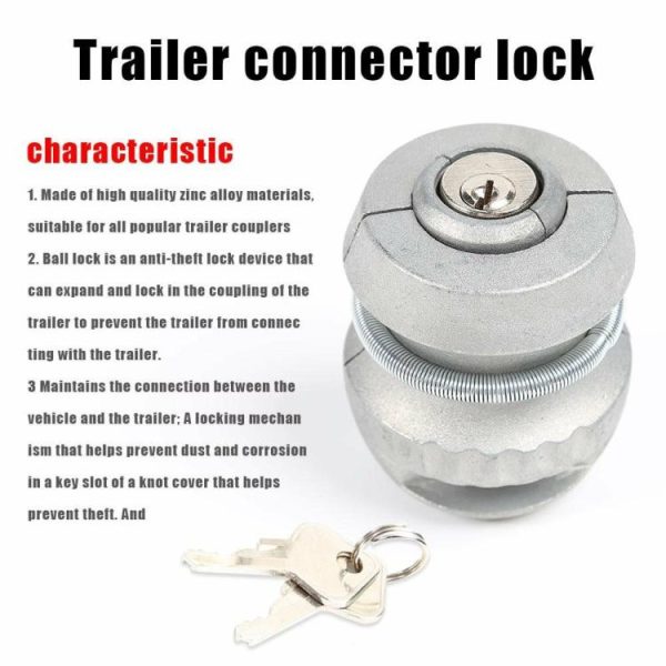 Universal Trailer Parts Hitch Lock Ball Lock for Coupling Tow Caravan Zinc  |  Others Motorcycle Others