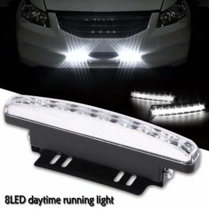 Universal Waterproof 8LED Car Motorcycle Daytime Running Light DRL Lamp  |  Motorcycle Lights Motorcycle Motorcycle Lights