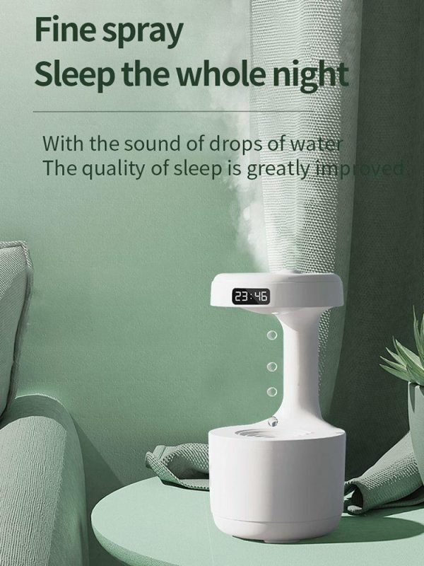 Water Droplet Air Humidifier 800ML Anti-gravity Diffuser for Bedroom Living Room  |  Humidifier & Purifier Car Electronics Humidifier & Purifier