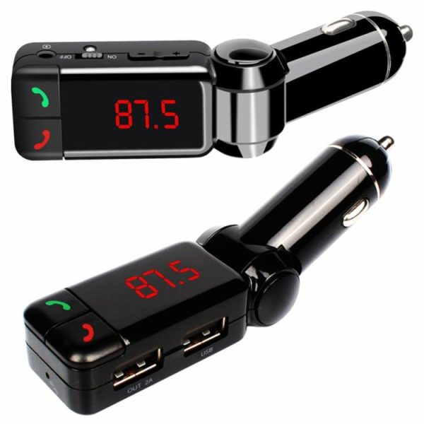 Bluetooth-compatible Car Charger FM Transmitter Hands Free MP3 USB Music Player  |  Video Players & Stereo Car Electronics Video Players & Stereo