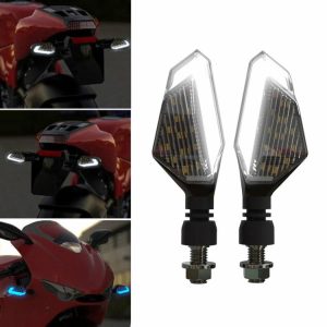 2pcs LED Turn Signal Light Energy Saving Indicator Blinker Lamp Motorcycle Parts  |  Replacement Parts Motorcycle Blue/White/Red