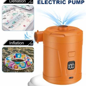 Electric Air Pump 5200mAh Battery Mini Air Pump for Inflatable Cushions Air Beds  |  Others Electronics Car Electronics Black/White/Orange