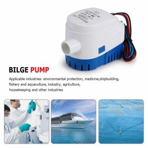 DC 12V 24V Automatic Bilge Pump Built-in Auto Float Switch for Kayak Marine Boat  |  Others Motorcycle Others